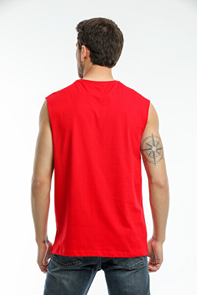 Superlife Süperlife Men's Crew Neck Oversize Fit Air Printed T-Shirt Spr21Y05