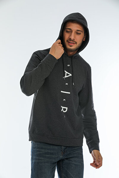 Superlife Ανδρικό φούτερ Superlife χωρίς κουκούλα με κανονική εφαρμογή Air printed πράσινο φούτερ