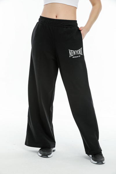 Superlife Γυναικεία φούτερ με φαρδιά πόδια Spr21y60