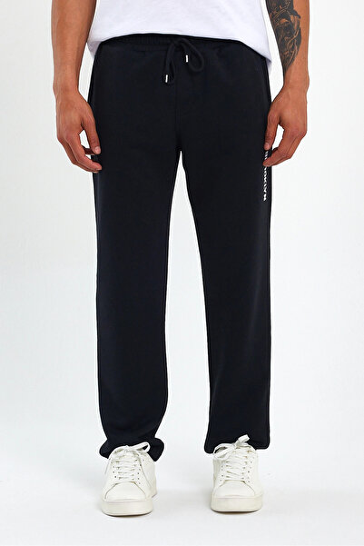 Superlife Ανδρικό λεπτό παντελόνι φούτερ Broklyn Printed - Regular Fit Spr 205