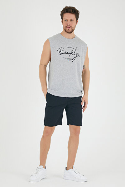 Superlife Superlife Men's Crew Neck Regular Fit Brooklyn Printed T-Shirt Spr22Ts115