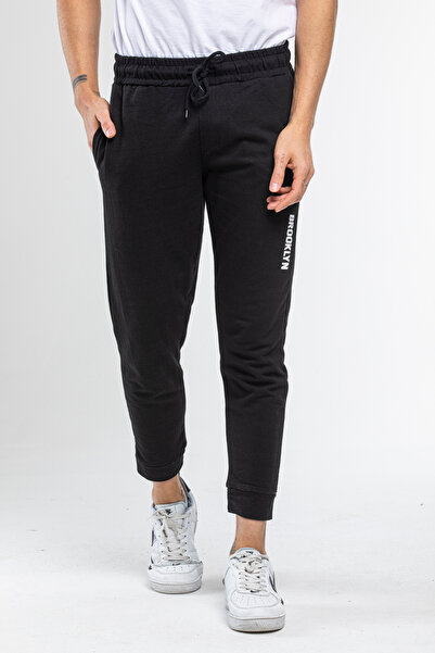 Superlife Erkek Basic Regular Fit Brooklyn Baskılı Eşofman Altı SPR22EA203