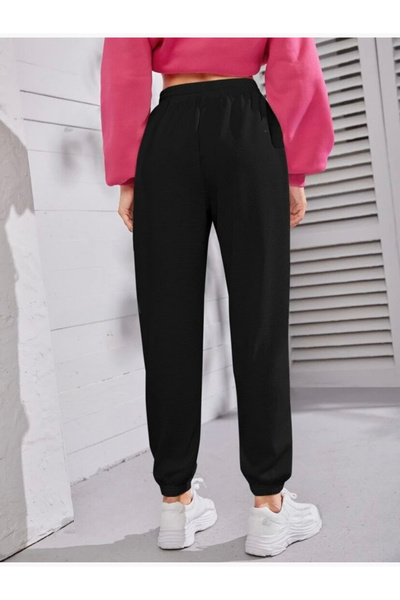 Superlife Unisex ελαστικό στη μέση και τα πόδια λεπτό παντελόνι φούτερ SPR24UEA82