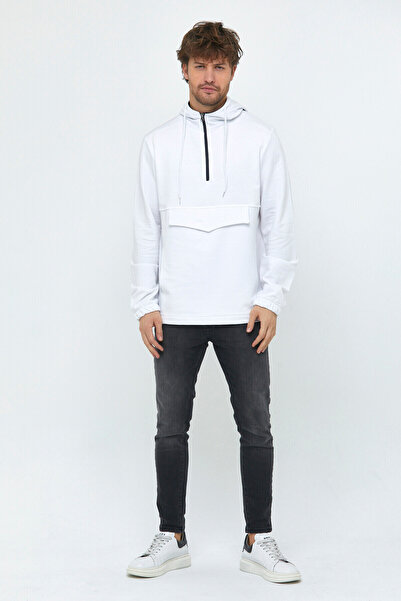 Superlife Superlife Half Zipper Cargo Sweat Spr22sw171