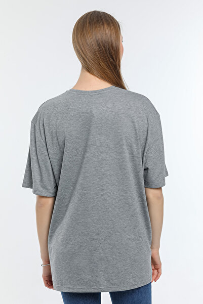 Superlife Γυναικείο μπλουζάκι με λαιμόκοψη Oversize SPR24TSk110