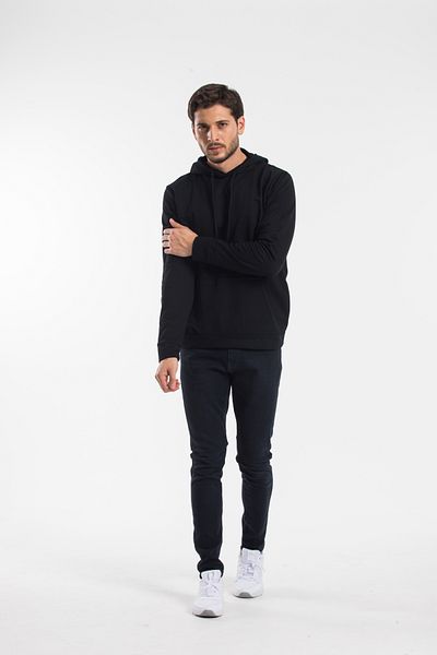 Superlife Superlife Мъжки тънък суичър с качулка Regular Fit Spr 20k55