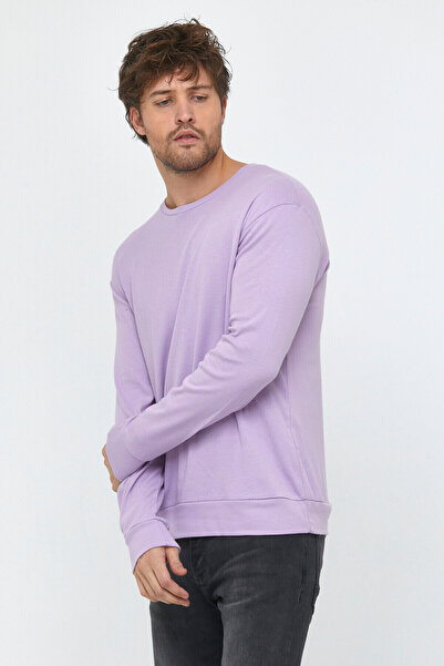 Superlife Ανδρικό φούτερ Superlife με λεπτή εφαρμογή με λαιμόκοψη SPR 20K17