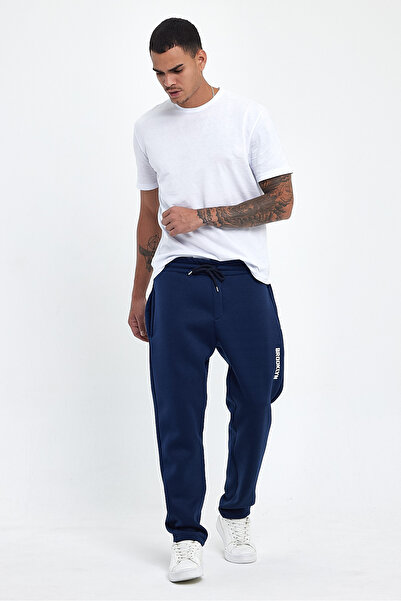 Superlife Men's 3 Thread Thick Brooklyn Printed Sweatpants with Fleece Inside Spr24ea70