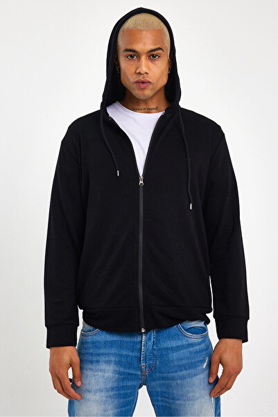 Superlife Ανδρική κουκούλα Superlife με κανονική εφαρμογή και λεπτή ζακέτα Spr 20k62