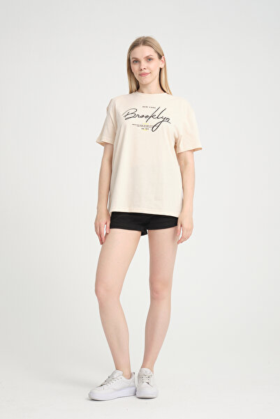 Superlife Γυναικείο μπλουζάκι με λαιμόκοψη Oversize SPR24TSk110