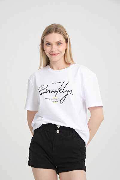 Superlife Γυναικείο μπλουζάκι με λαιμόκοψη Oversize SPR24TSk110