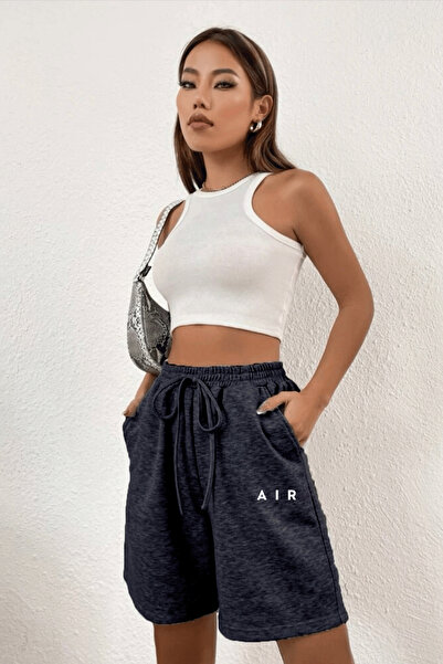 Superlife Women's Comfortable Fit Elastic Waist Pocketed Printed Shorts Spr24Srk52