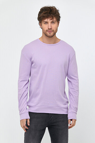 Superlife Ανδρικό φούτερ Superlife με λεπτή εφαρμογή με λαιμόκοψη SPR 20K17