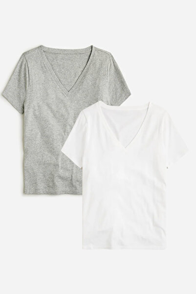 Superlife Γυναικείο μπλουζάκι με λαιμόκοψη σε σχήμα V SPR24TSK45-2