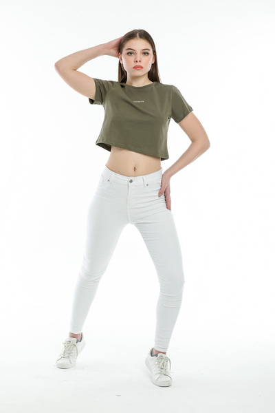 Superlife Суперлайф Жіночий велосипедний комір Слім-фіт Бруклін Принт на футб...