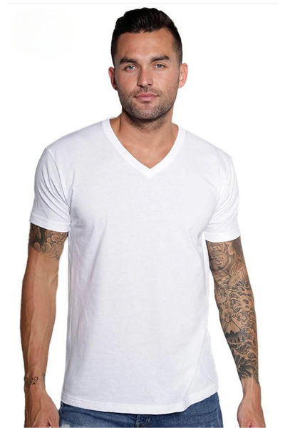 Superlife Men's V-Neck T-Shirt Spr24Ts40-2