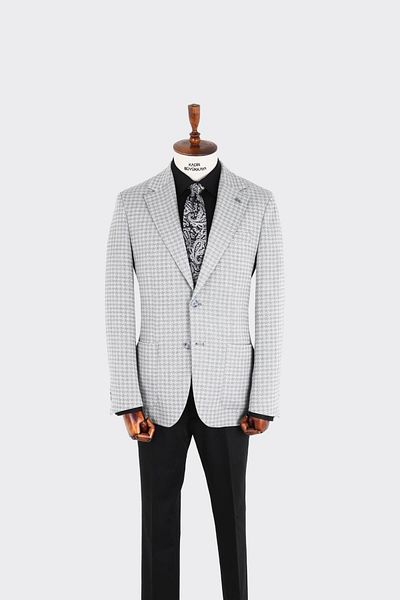 Kadir Büyükkaya Swallow Collar Men's Jacket-Kax5529S
