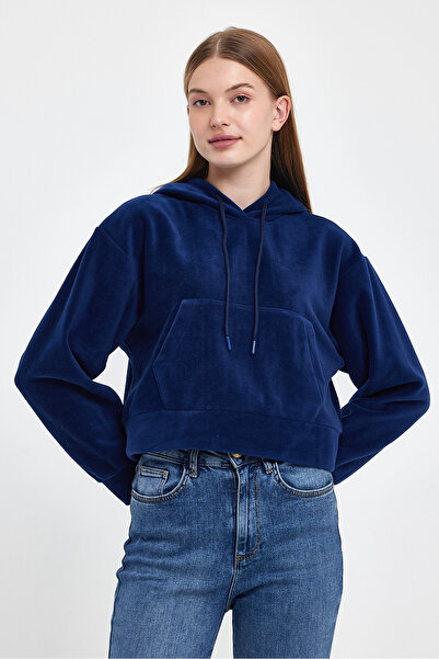 Superlife Γυναικείο φούτερ με κουκούλα Softech Fleece με τσέπη καγκουρό spr24pwk98