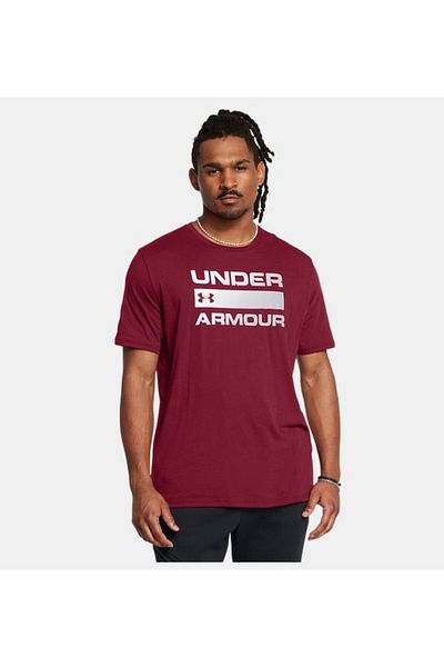 Under Armour Мъжка червена тениска с лого на марката Zero Collar 1329582-625