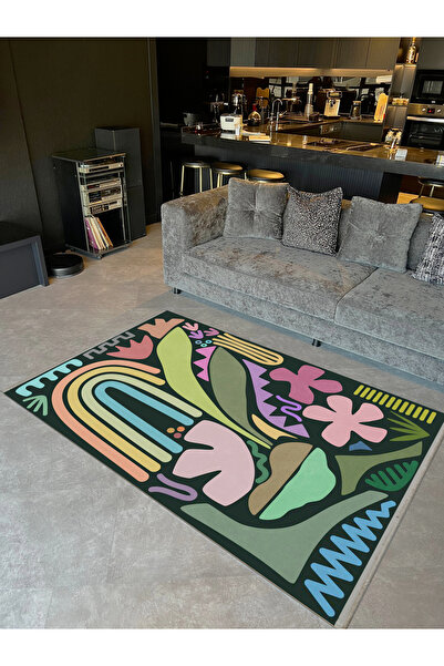 Rugs Modern Halı Συλλογή Asena με θέμα τα παστέλ, πολύχρωμα αφηρημένα σχήματα...