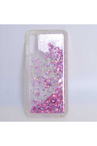 VARDAR AKSESUAR Galaxy A70 Uyumlu Kılıf 1. Sınıf A Kalite Sıralı Taşlı Sıvılı Simli Silikon Kapak