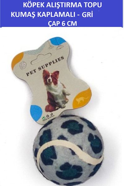 ZETCONCEPT Fabric Coated Dog Training Ball (6 cm Diameter) Durable - in Tennis Ball Hard