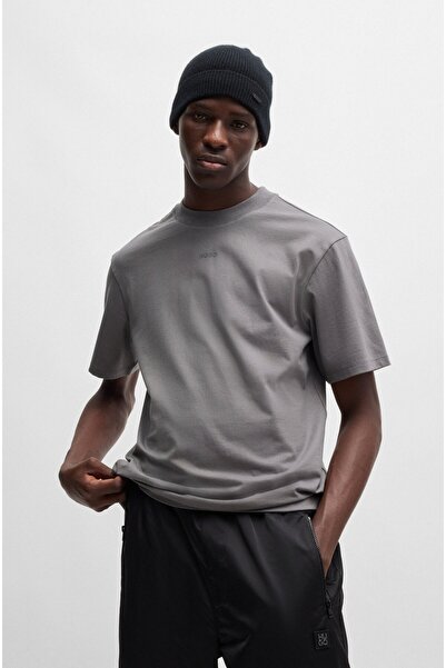 HUGO Men's Gray Crew Neck T-Shirt - 50488330 -034