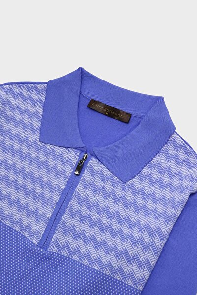 Kadir Büyükkaya Fermuarlı Polo Yaka Kısa Kol Erkek T-Shirt