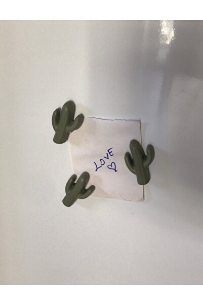 2NSTYLE 3’LÜ KAKTÜS FİGÜRLÜ BUZDOLABI MAGNETİ NOT FOTOĞRAF TUTUCU