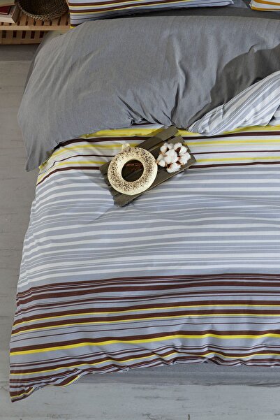 Lorien Rola, Patterned Single Duvet Cover Set with Elastic Sheets and Double Sided Use