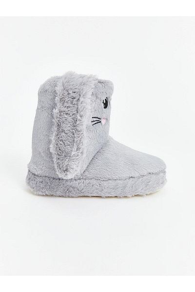 LC Waikiki LCW STEPS Κοριτσίστικες βελούδινες μπότες για το σπίτι με φιγούρα κουνελιού