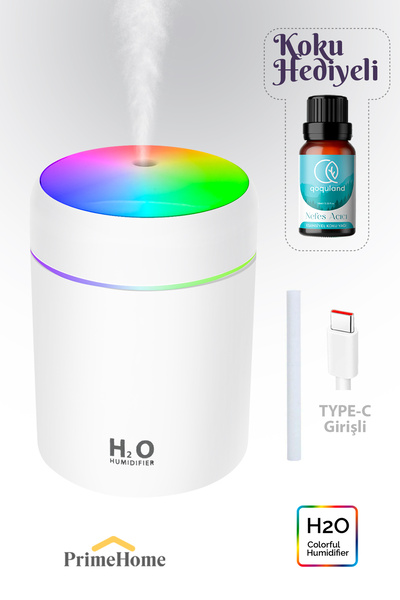 APEXİ H2o 300 ml Type C Girişli Ultrasonik Hava Nemlendirici Koku Hediye