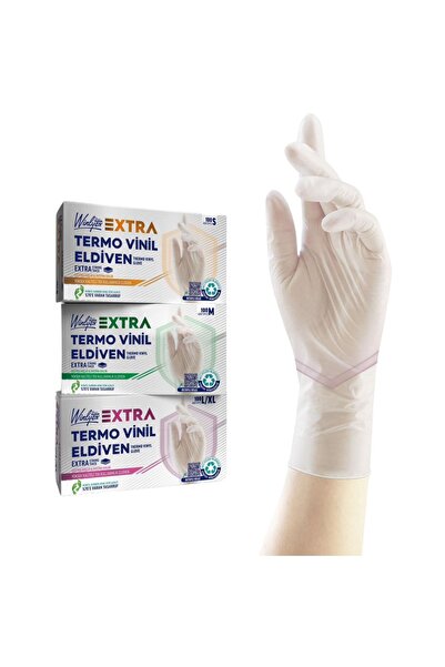 Medicalx Extra Termo Vinil Eldiven TPE Şeffaf 100'lü - Small
