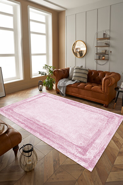 Viyana Home Dijital Kaymaz Taban Yıkanabilir Çerçeveli Klasik Modern Yolluk M...