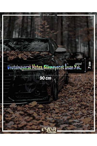 EYBA STİCKER Hologram -Unutulmayacak Hatıra Silinmeyecek İnsan Yok. Hologram ...