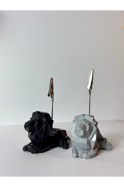 Mithbox Black Lion Figured Photo Note Holder Note Holder Decorative Office Ornament