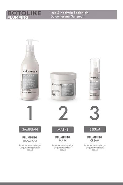Arkemusa Plumping Shampoo - Plumping Shampoo for Thin and Volumeless Hair 500 ml