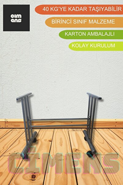 CİMENS Tekerlekli Orta Sehpa Ayağı Tekerli Masa Ayağı