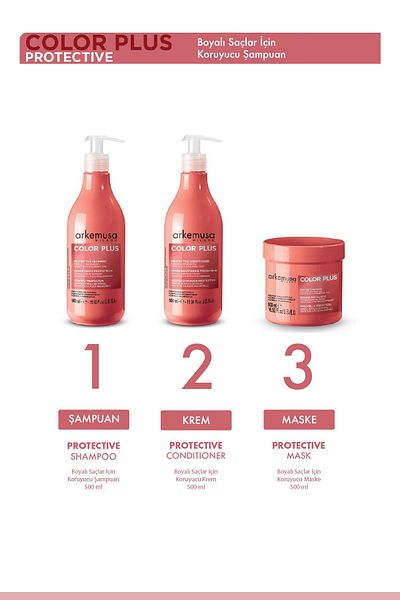 Arkemusa Protective Shampoo- Protective Shampoo for Dyed Hair 500 ml