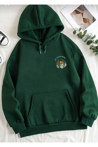 KOZİA OUTDOORS Oversize Unisex Sweatshirt with Hood