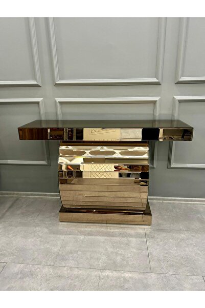 ERGLASS CAM AYNA KAPLAMALI DRESUAR LÜKS DEKORATİF IŞILTILI BRONZ AYNADAN LÜX *ALT KISIMDIR