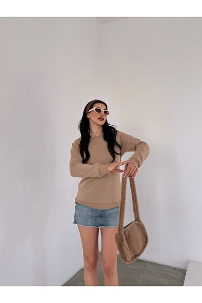 moa socks Голям суичър с кръгло деколте