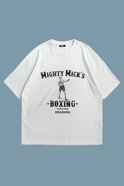 Grove Fashion Mick Box Printed Unisex Oversize T-Shirt