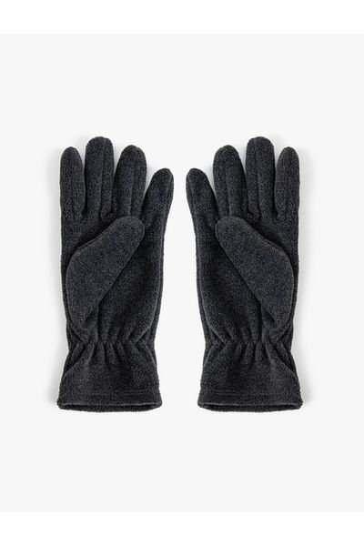 Koton Fleece Gloves Cuffs Rubber Detailed