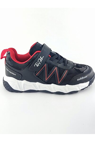 Bİ AYAKKABI Pantofi sport pentru copii, ușori și confortabili, cu velcro negr...