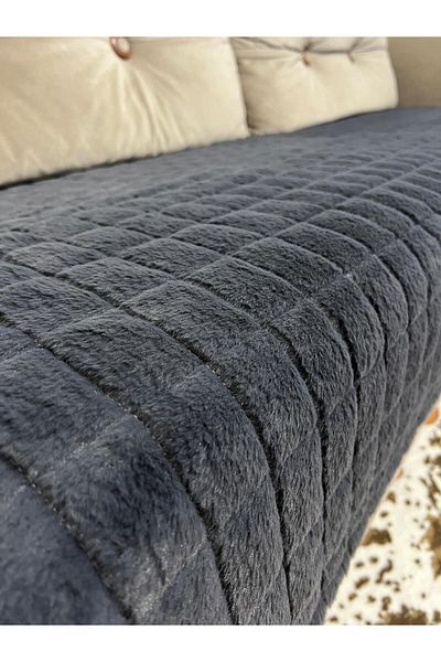 Salteks Puffy Bubble Pene Antiderapant Husa canapea extensibila 75x185 (Antracit)