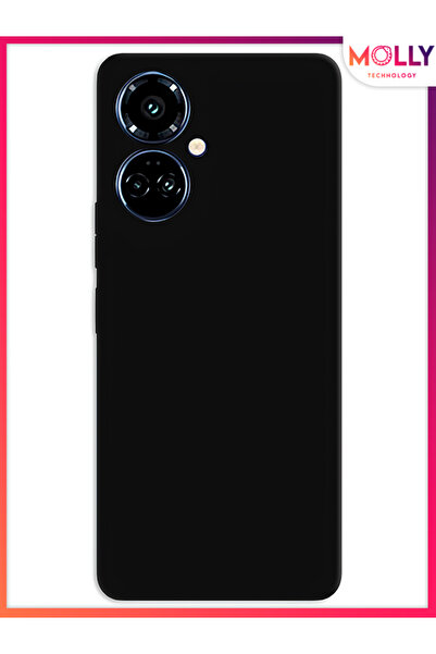 Molly Tecno CAMON 19 PRO İçin Siyah Liquid İçi Kadife Silikon Kılıf