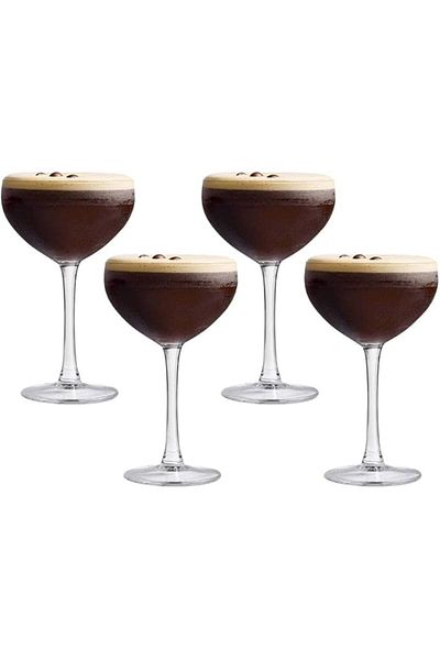 Royal Leerdam طقم أكواب كوكتيل إكسبريسو مارتيني مكون من 4 قطع سعة 240 مل