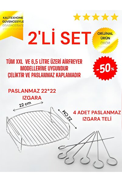 kalitexhome Airfryer-fritöz- Xxl Ve 6.5 L.t Tüm Marka Ve Modellere Uyumludur ...