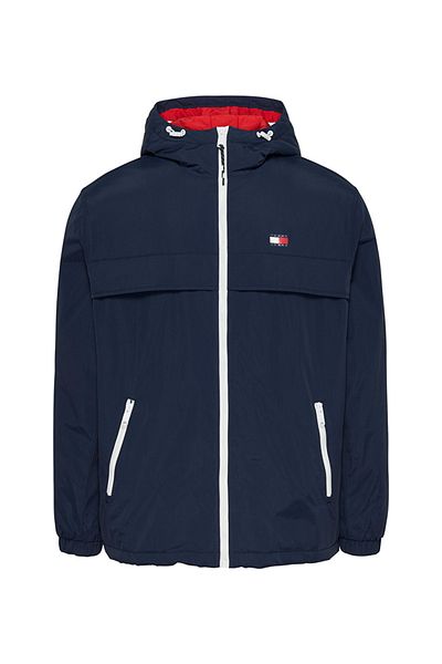 Tommy Jeans Men's Navy Blue Coat Dm0Dm18908C1Gpaddedsolid Size: S